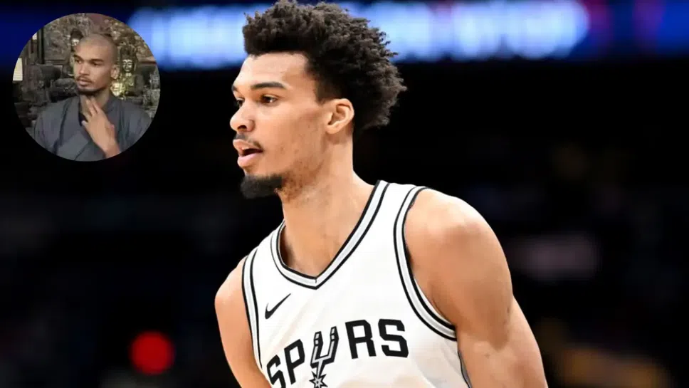 Френският баскетболист от Сан Антонио Спърс Виктор Уембаняма в момента