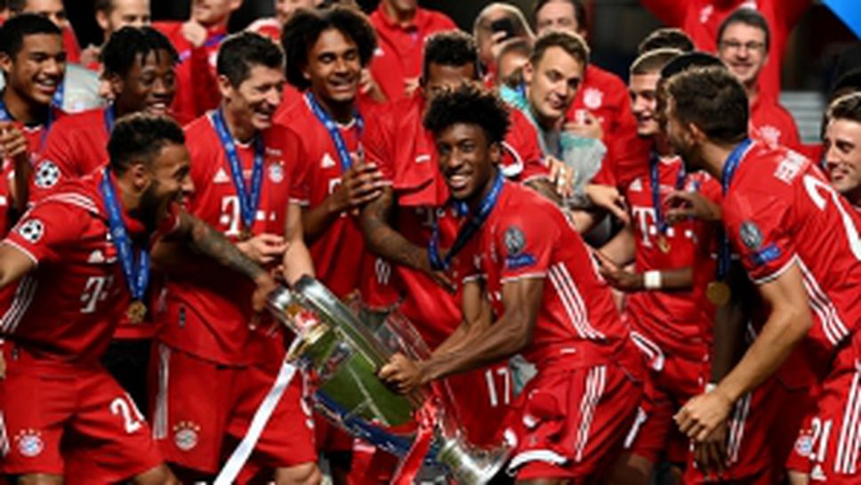 Радостта на баварците след триумфа в Лисабон