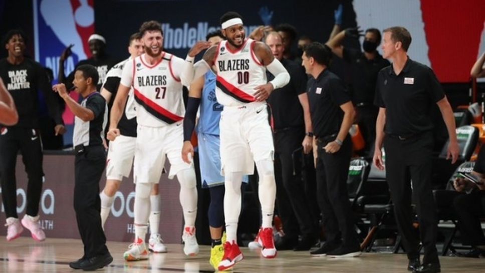 Портланд оцеля след могъщ обрат над Мемфис, Мело и Нуркич напомниха за себе си