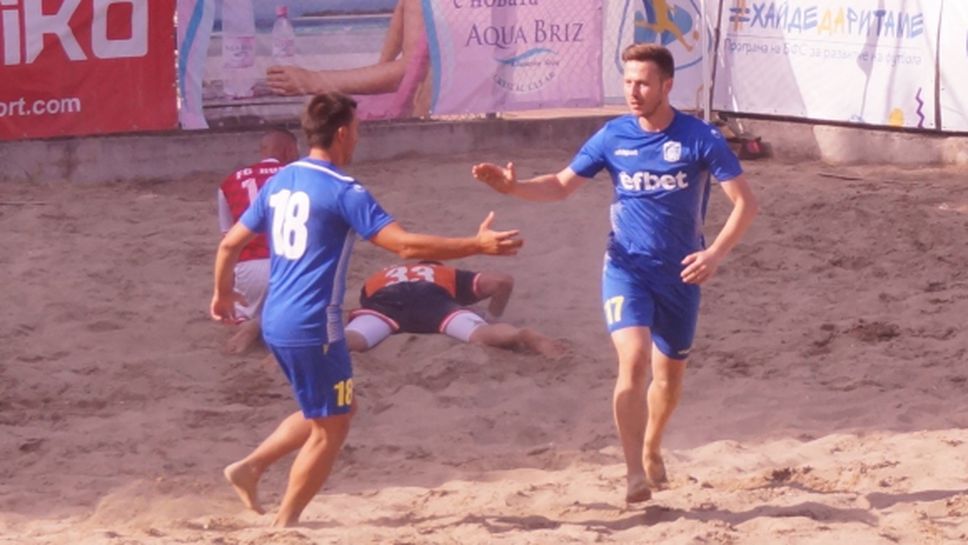 Верея, СА-МВР и ФК Русе с победи на старта на третия етап на шампионата по плажен футбол