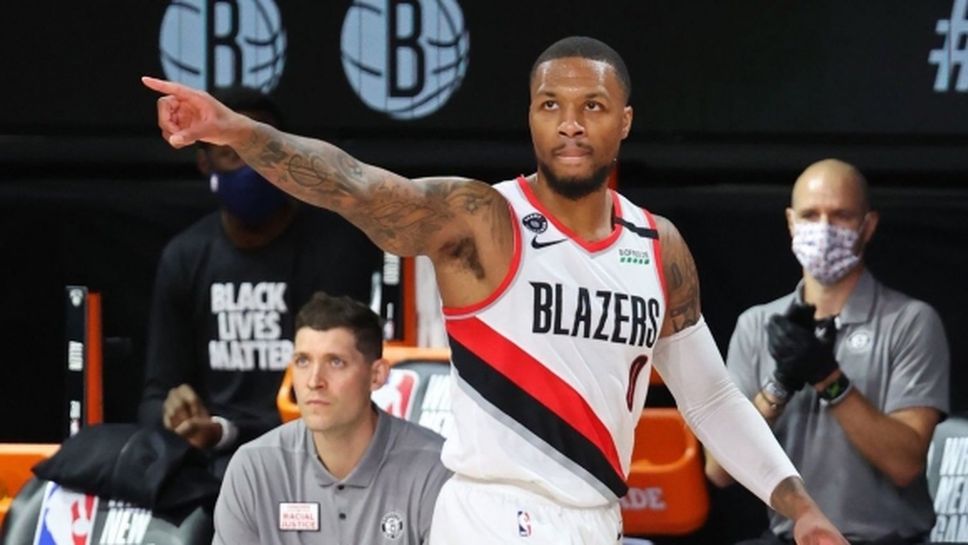 Лилард поведе Блейзърс към 8-ото място, пропуск на ЛъВърт разплака Финикс