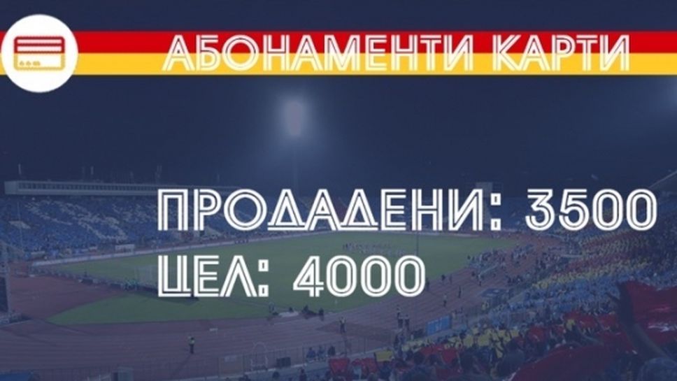 Левски продаде 3500 абонаментни карти