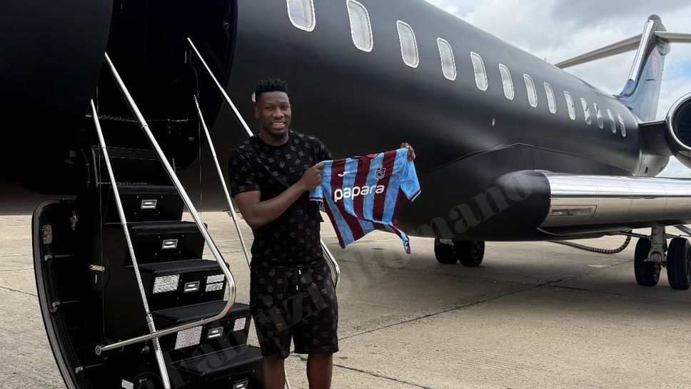 Онана вече позира с екипа на Трабзонспор