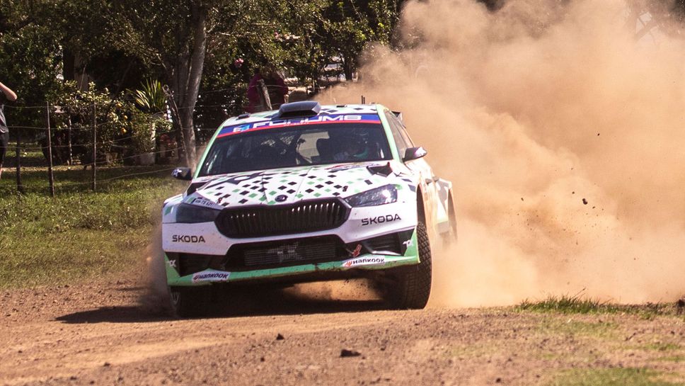 Българският пилот в WRC2 Николай Грязин навигатор Константин Александров Шкода