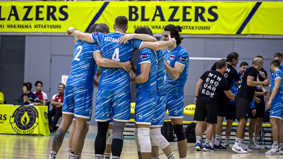 Волейболистите на Словения които са един от съперниците на България