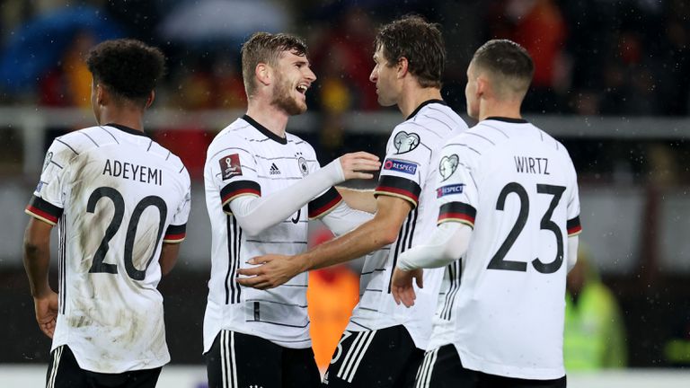Германия разнищи Северна Македония за едно полувреме и се класира за световните финали (видео)