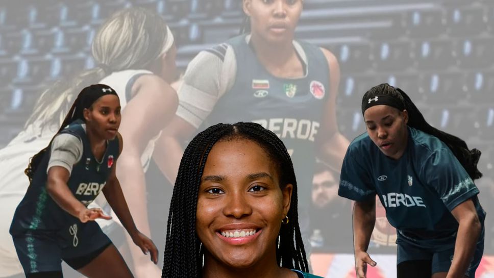 Женският баскетболен тим на Берое Стара Загора и Кайла Купър