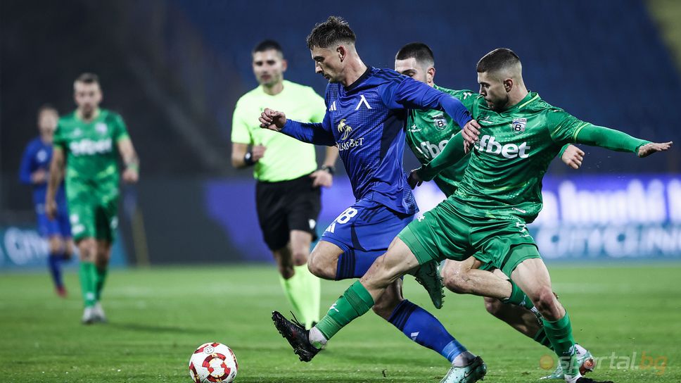 Левски 1:0 Витоша, принудителна смяна за "сините"