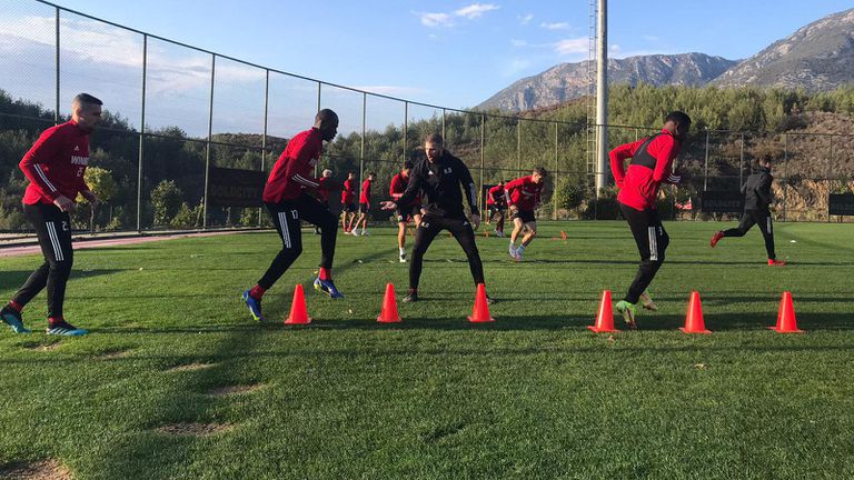  Усилените тренировки в лагера на ЦСКА - София не престават 