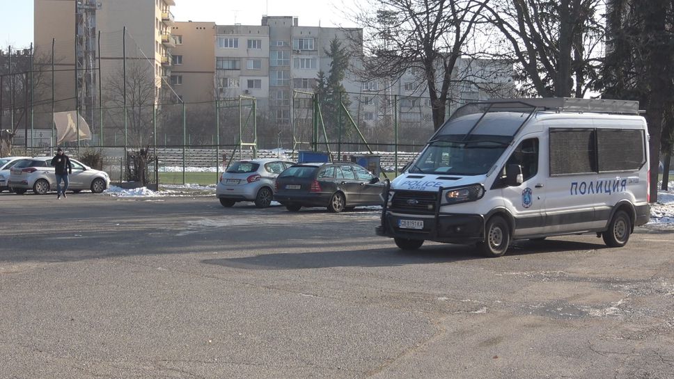 Полиция за първата тренировка на Левски на "Герена"