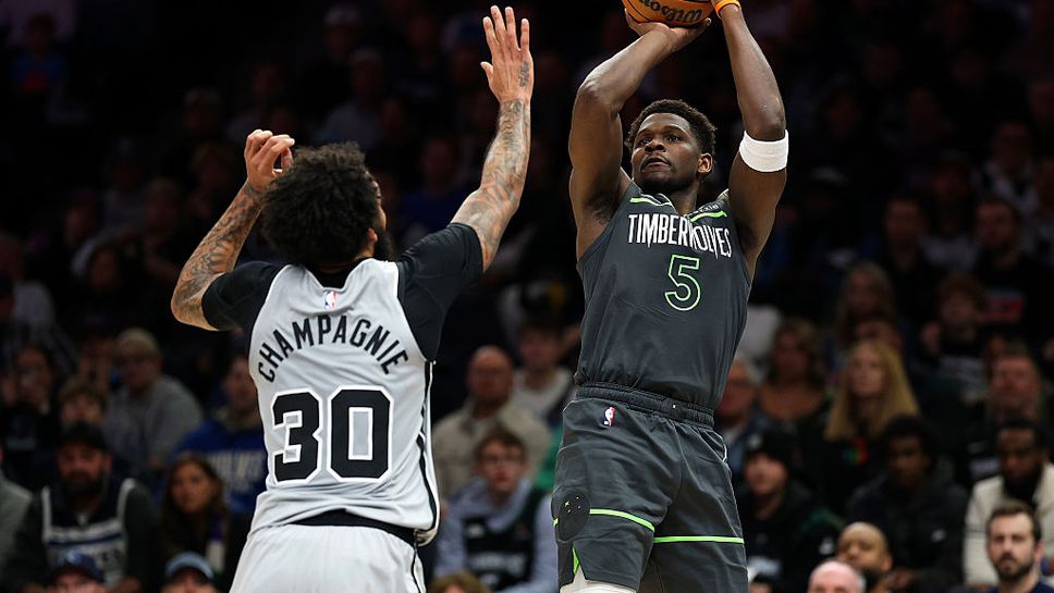 Отборът на Минесота Тимбъруулвс победи Сан Антонио Спърс със 104