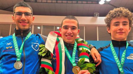 Състезателите на атлетически клуб Виктория Варна Стилиян Атанасов и Никола