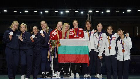  България завоюва златен орден в отборното съревнование на сабя на Световната купа в Ташкент 