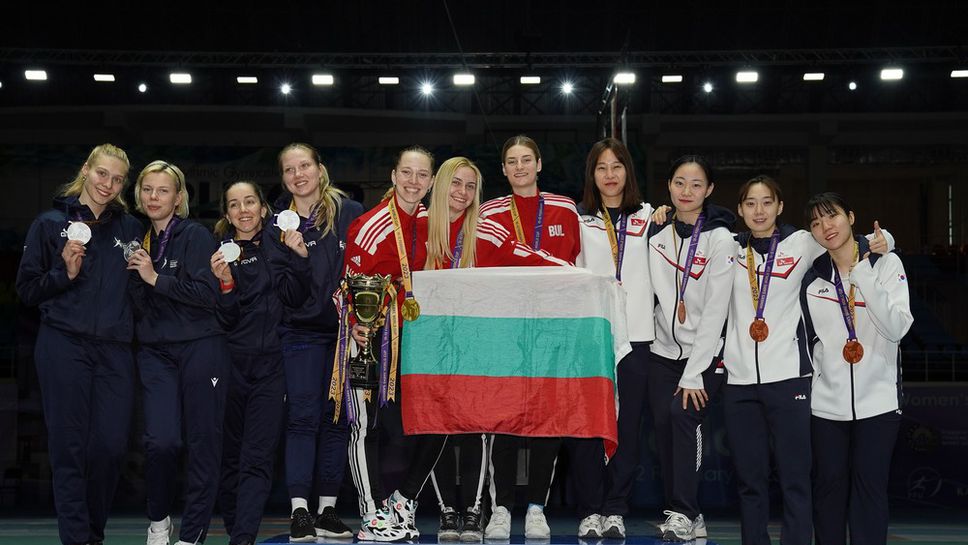 България спечели златен медал в отборното състезание на сабя на Световната купа в Ташкент