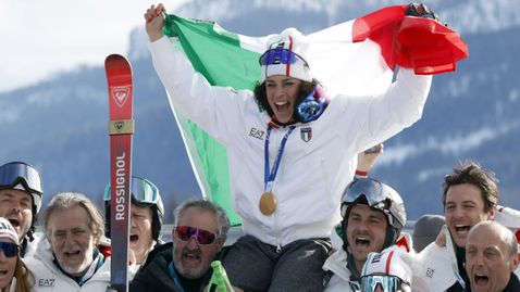  Федерика Бриньоне стана най-възрастният олимпийски първенец в алпийските ски 