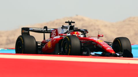 Шарл Леклер зададе темпото на старта на втория ден на теста в Бахрейн