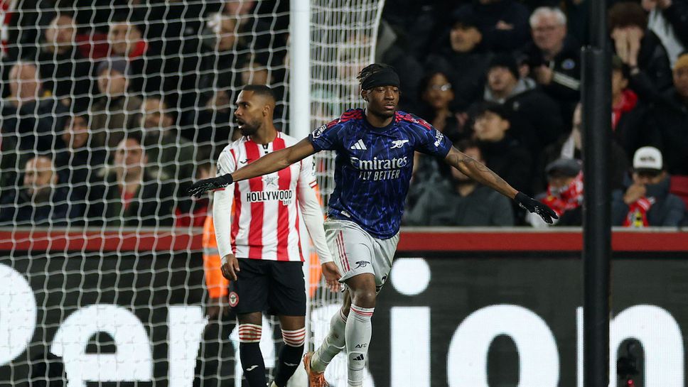 Брентфорд 1:1 Арсенал, домакините изравниха