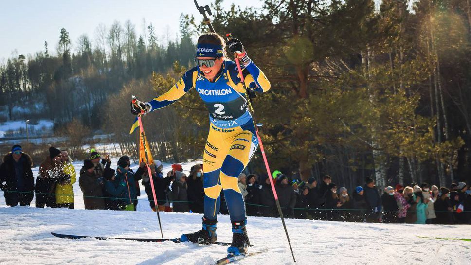 Елвира Йоберг скъси аванса на Рьозеланд със страхотна победа в масовия старт в Отепя