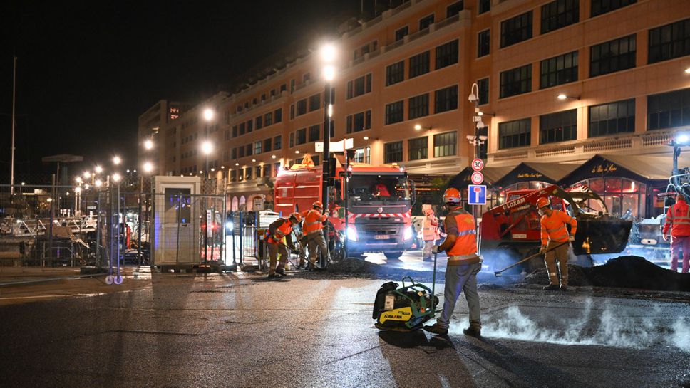 Половината трасе в Монако с нов асфалт
