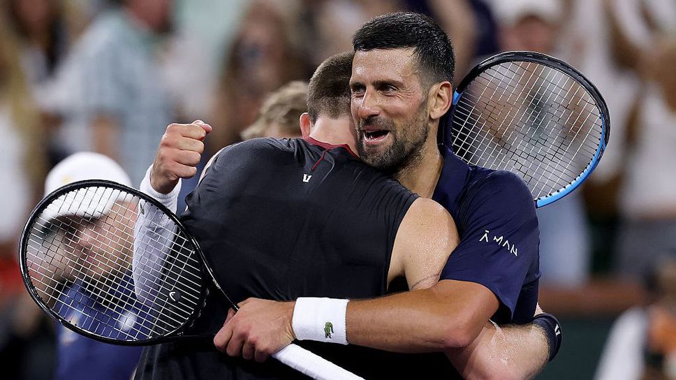 Джак Дрейпър срази Новак Джокович в зрелищна битка в Индиън Уелс