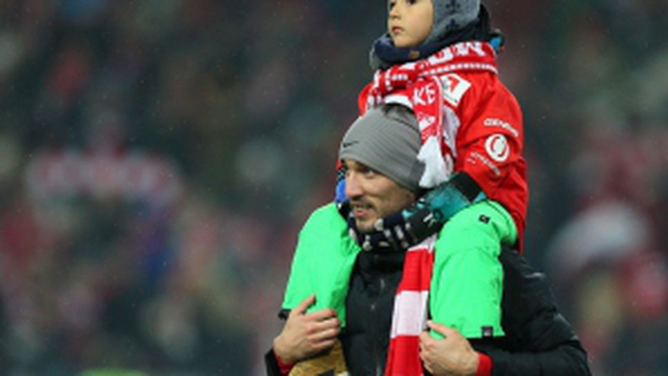 Радостта на Спартак след победата в дербито