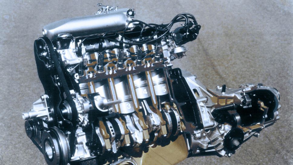 Една 40-годишна традиция: 5-цилиндровият двигател на Audi