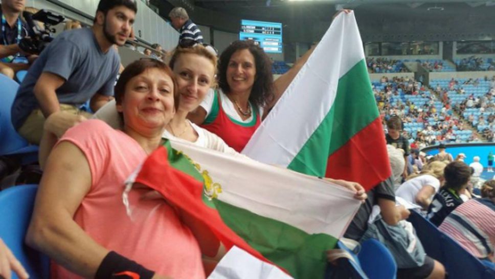 Българката, която гледа всеки мач на Григор в Мелбърн (снимки)