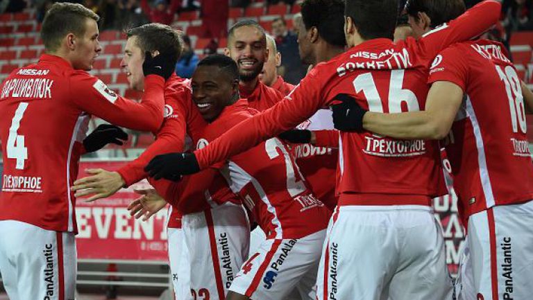 Спартак (М) - Астана 5:0, Попето с гол