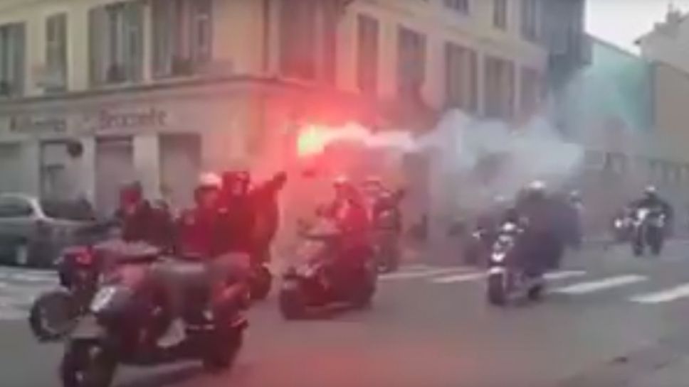 Офанзива на феновете на Ница в Монако