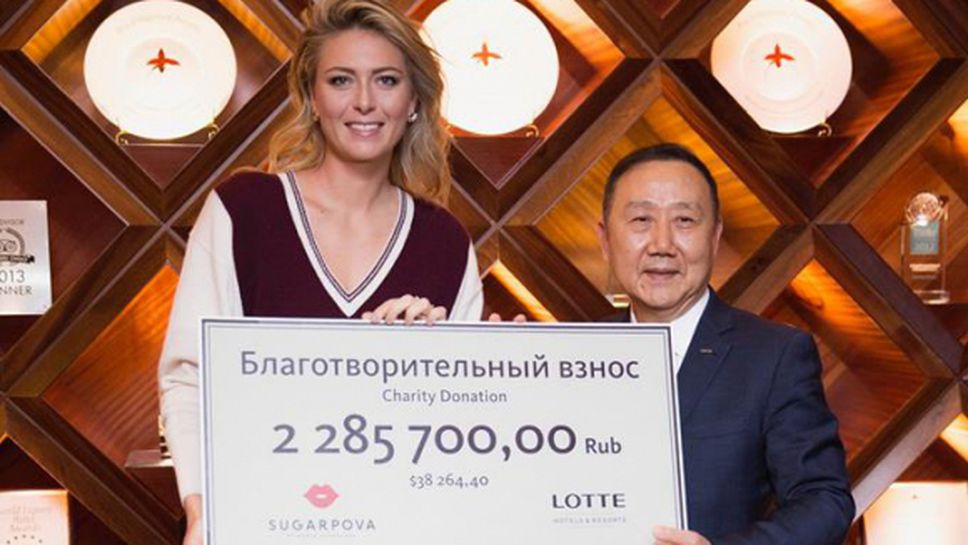 Мария Шарапова дари 49 хиляди долара на домове за деца в Русия