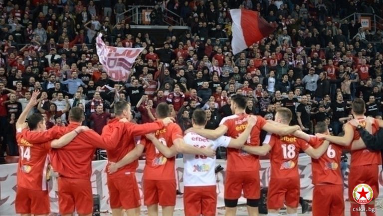 Сектор Г ще подкрепи волейболистите на ЦСКА в "Арена Армеец"