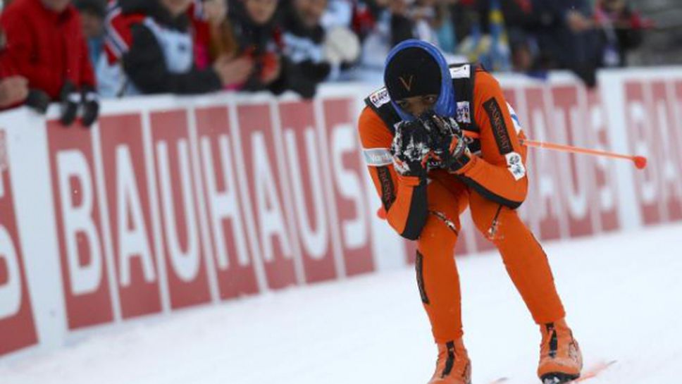 Венецуелец стана за смях на световното по ски бягане (видео)