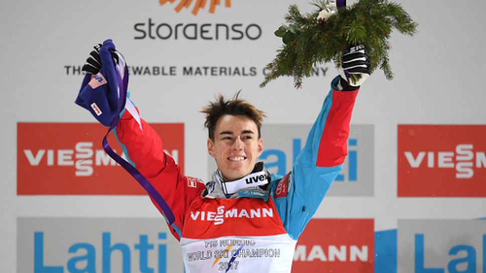 (АРХИВ) Нова титла за Щефан Крафт на световното по ски скок, Зографски бе дисквалифициран