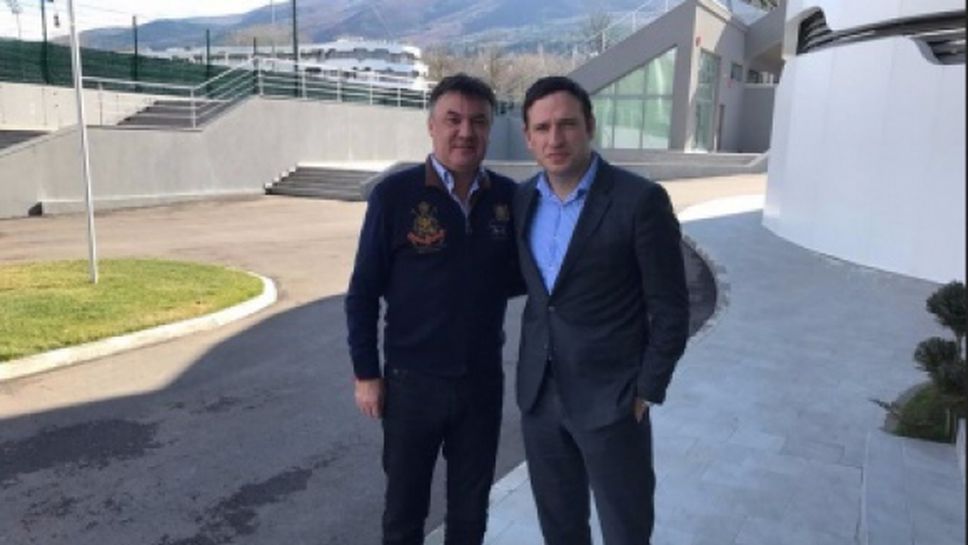 Борислав Михайлов се срещна с маркетингов шеф на УЕФА