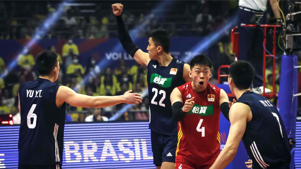 Китай шокира шампиона Бразилия в Лигата на нациите 🏐