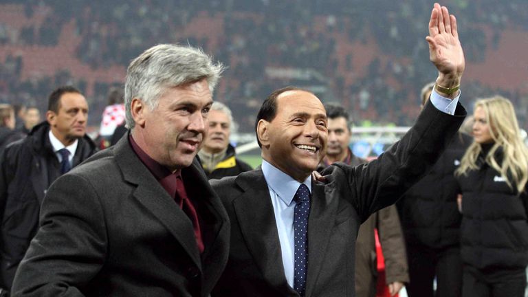 Карло Анчелоти също отдаде дължимото на починалия Силвио Берлускони Животът