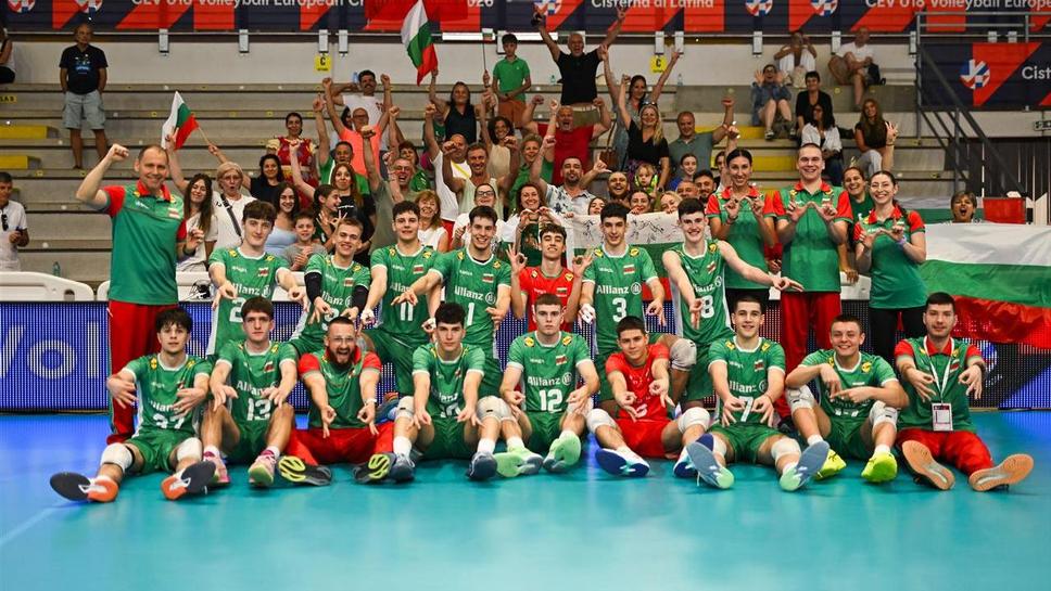 България U18 с важна победа над Белгия на ЕвроВолей 2026