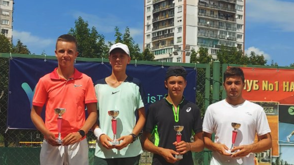 Георгиев и Маринов са шампиони на двойки, три българчета са финалисти на сингъл на ITF турнира в София