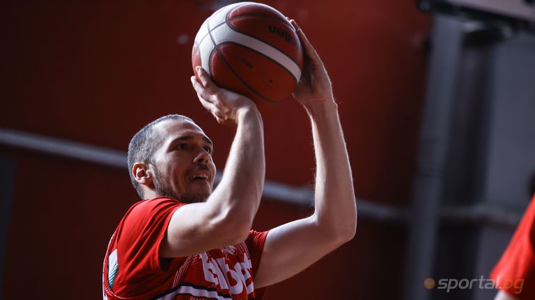 Баскетболистът на ЦСКА Венцислав Петков беше част от подготовката на