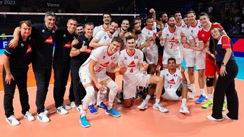 Франция преодоля Румъния и е на полуфинал на Евроволей 2023