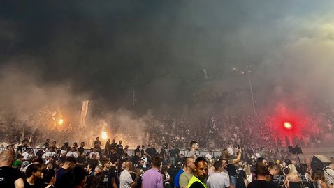 В Белград със Sportal.bg: Изумителни кадри от супердербито Партизан - ПАОК