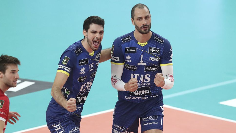 Матей Казийски с летящ старт при завръщането си в Тренто срещу Верона на Радо Стойчев