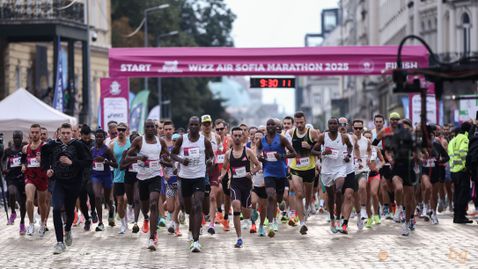 8000 души от 66 държави се впуснаха в Софийския маратон