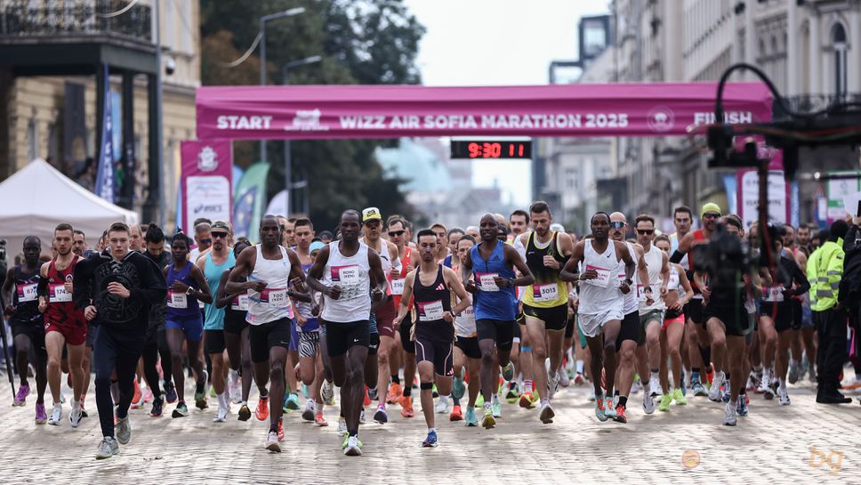 8000 души от 66 държави се впуснаха в Софийския маратон
