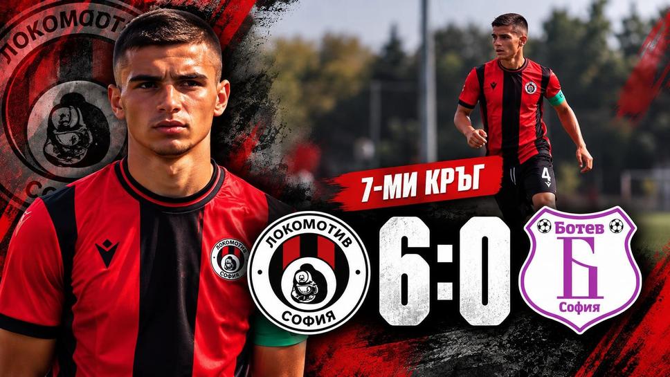 Локомотив (София) разгроми Ботев с 6:0 при U18