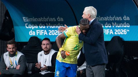 Анчелоти е убедил Винисиус да играе като централен нападател