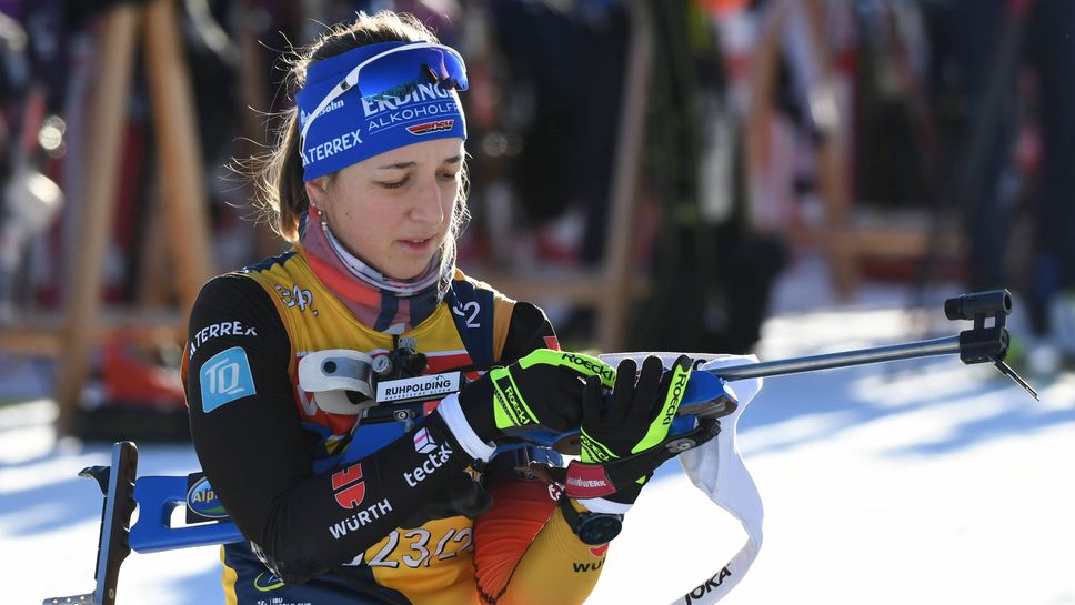 Носителката на Световната купа по биатлон Франциска Пройс от Германия