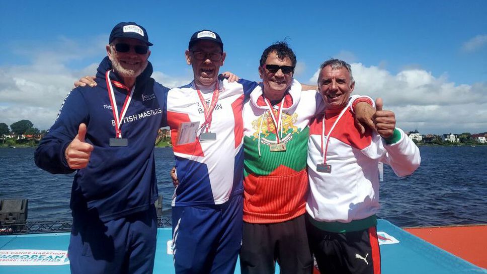 Шампиони от Европейско първенство за ветерани на двуместен каяк получиха грамота и плакет на Община Видин