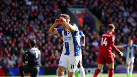  За борбата с Ливърпул Брайтън се отхвърли от нападателя, който заби хеттрик на “Анфийлд ” 