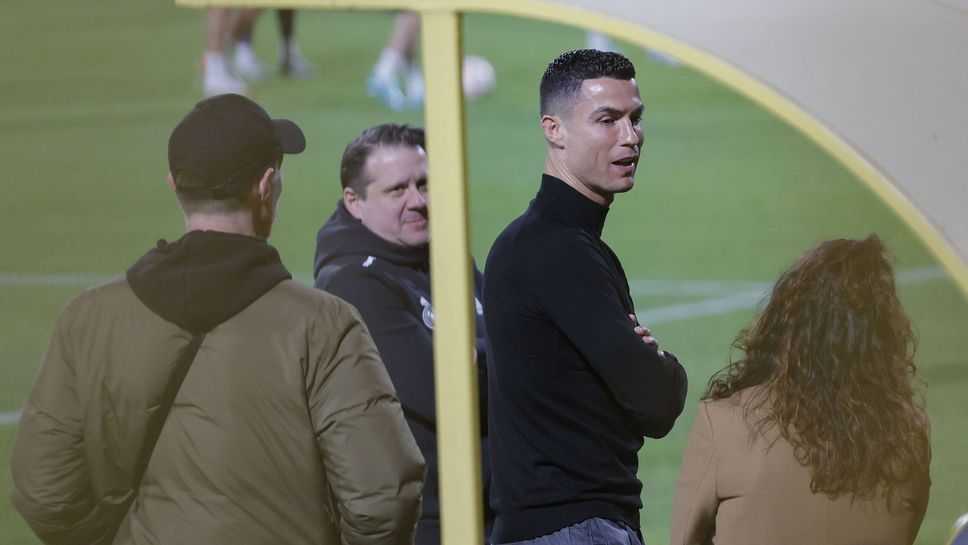 Кристиано Роналдо посети тренировка на Реал Мадрид в Рияд